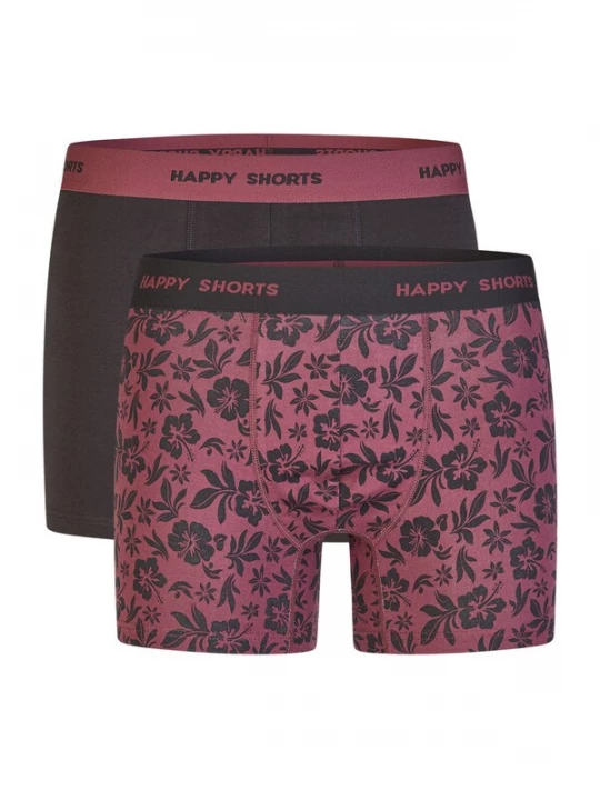 Foto van product Happy Shorts Boxershorts ' Jersey ' bessen / zwart