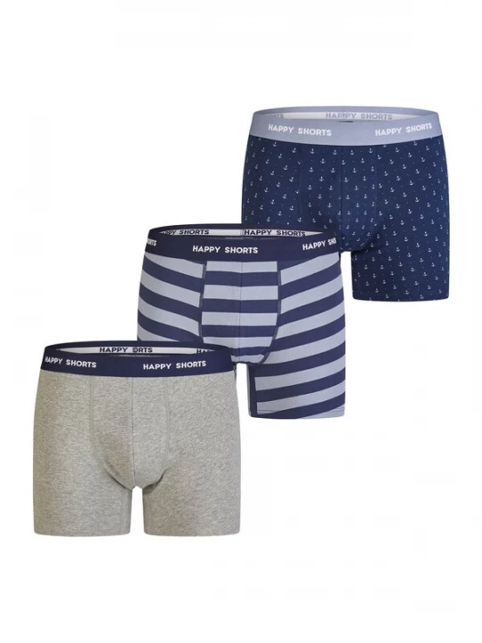 Foto van product Happy Shorts Boxershorts ' Jersey ' grijs