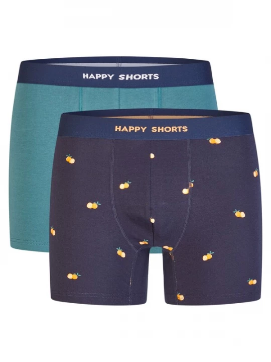 Foto van product Happy Shorts Boxershorts ' Jersey ' turquoise / donkerblauw
