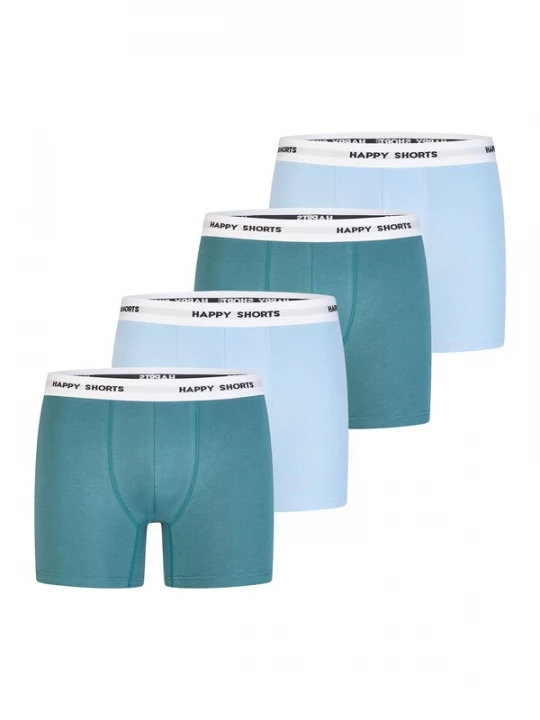 Foto van product Happy Shorts Boxershorts ' Jersey ' turquoise / lichtblauw