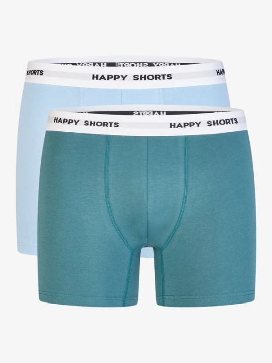 Foto van product Happy Shorts Boxershorts ' Jersey ' turquoise / lichtblauw