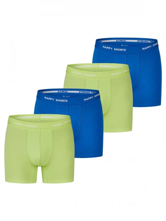 Foto van product Happy Shorts Boxershorts kobaltblauw / neongroen