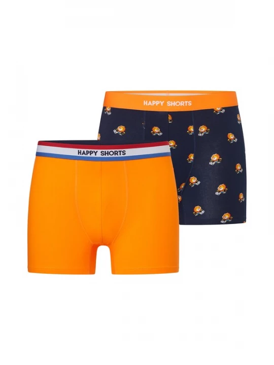 Foto van product Happy Shorts Boxershorts 'Koningsdag' donkerblauw / oranje