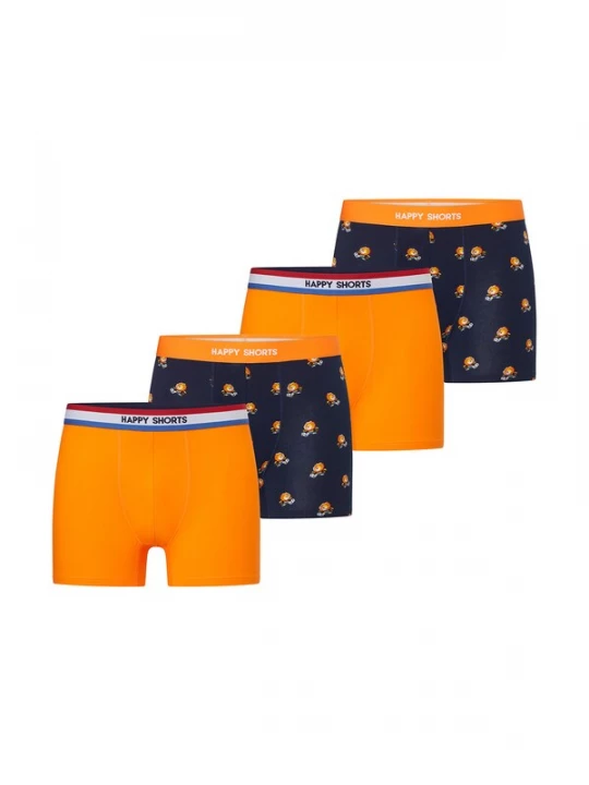 Foto van product Happy Shorts Boxershorts ' Koningsdag ' donkerblauw / oranje