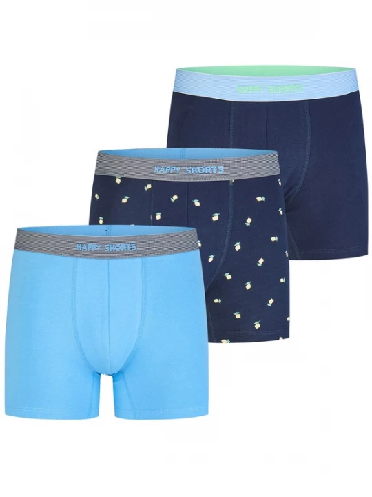 Foto van product Happy Shorts Boxershorts lichtblauw / donkerblauw