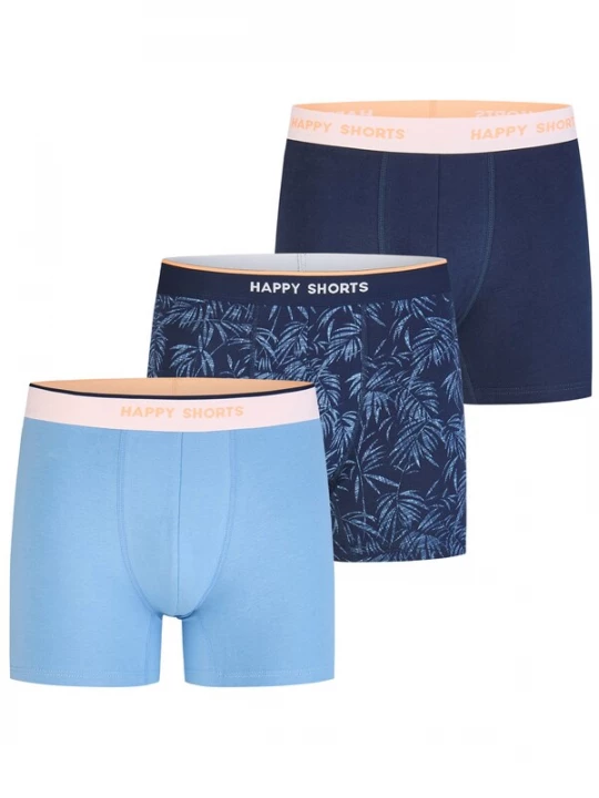 Foto van product Happy Shorts Boxershorts lichtblauw / donkerblauw