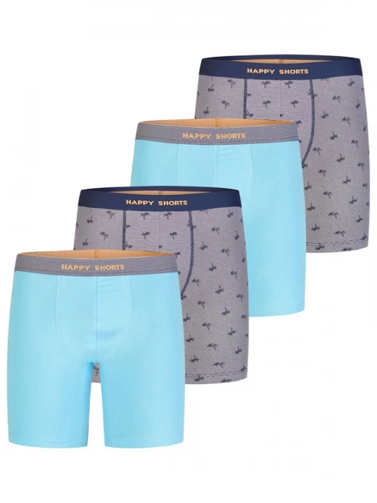 Foto van product Happy Shorts Boxershorts marine / aqua / mosterd