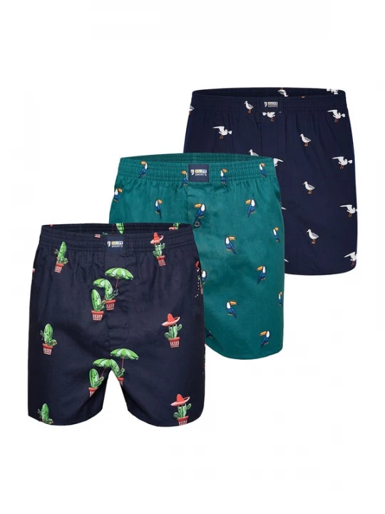Foto van product Happy Shorts Boxershorts ' Motive ' blauw / groen