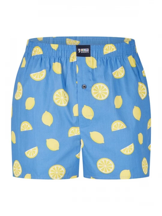 Foto van product Happy Shorts Boxershorts 'Motives' blauw / citroen