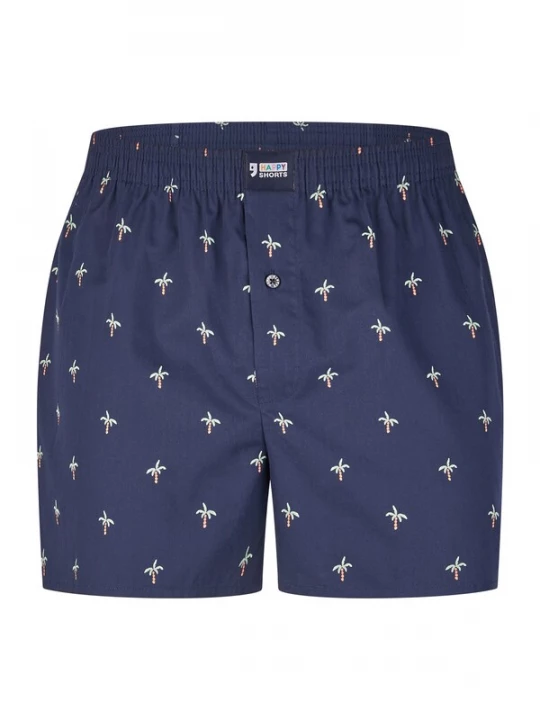 Foto van product Happy Shorts Boxershorts ' Motives ' donkerblauw / wit