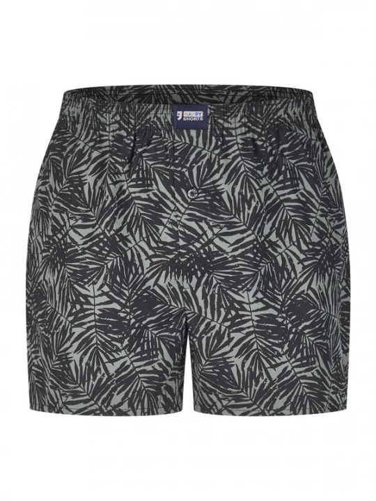 Foto van product Happy Shorts Boxershorts ' Motives ' grijs / zwart