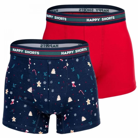 Foto van product Happy Shorts Boxershorts navy / rood / zwart / wit