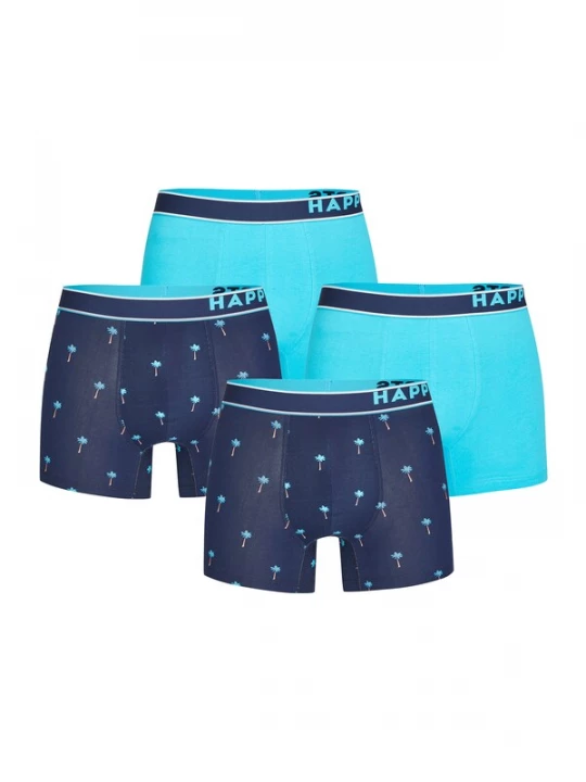 Foto van product Happy Shorts Boxershorts 'Palms' blauw / lichtblauw