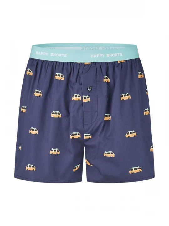 Foto van product Happy Shorts Boxershorts ' Sommer Style ' donkerblauw / gemengde kleuren