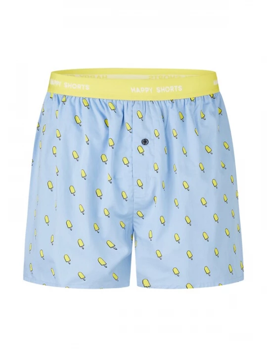 Foto van product Happy Shorts Boxershorts ' Sommer Style ' lichtblauw / geel