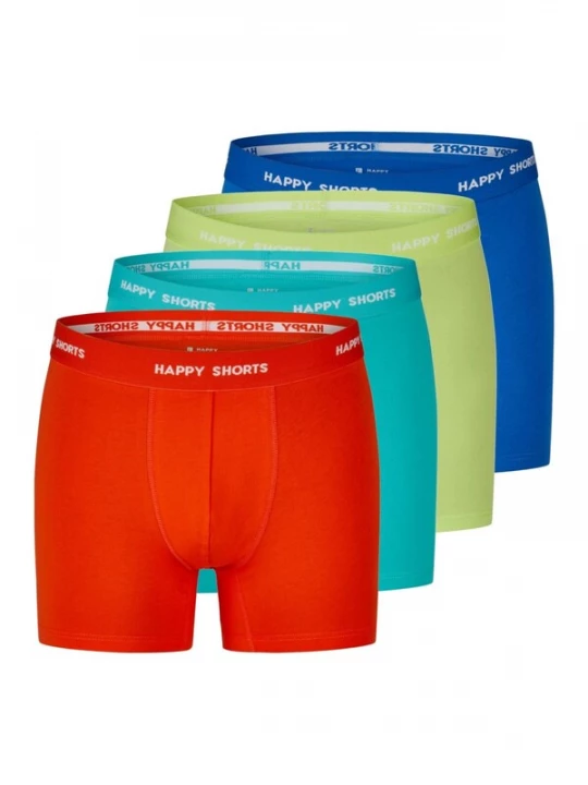 Foto van product Happy Shorts Boxershorts turquoise / enziaan / appel / oranjerood
