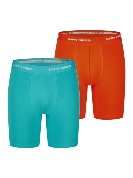Foto van product Happy Shorts Boxershorts turquoise / oranjerood