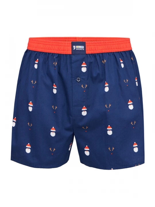 Foto van product Happy Shorts Boxershorts ' XMAS ' donkerblauw