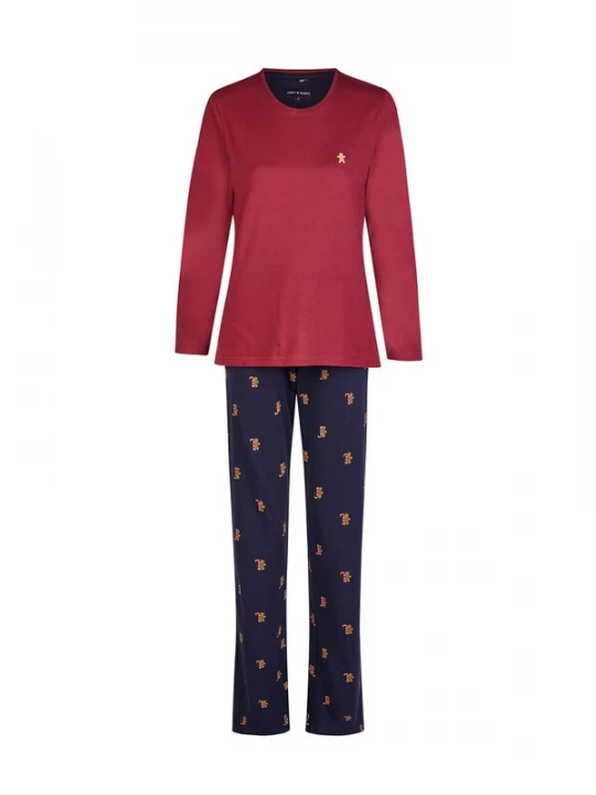 Foto van product Happy Shorts Pyjama ' XMAS ' donkerblauw / rood