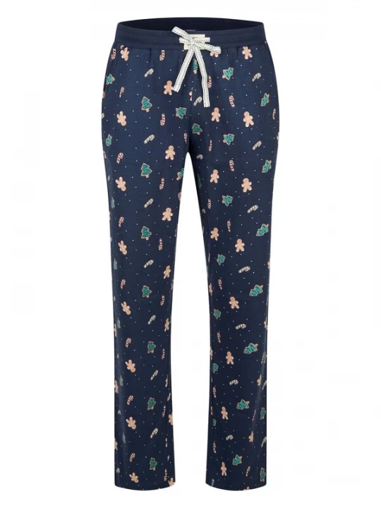 Foto van product Happy Shorts Pyjamabroek 'Christmas' ivoor / navy / groen