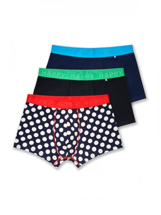Foto van product Happy Socks Boxershorts navy / groen / rood / zwart / wit