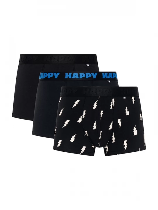 Foto van product Happy Socks Boxershorts navy / zwart / wit