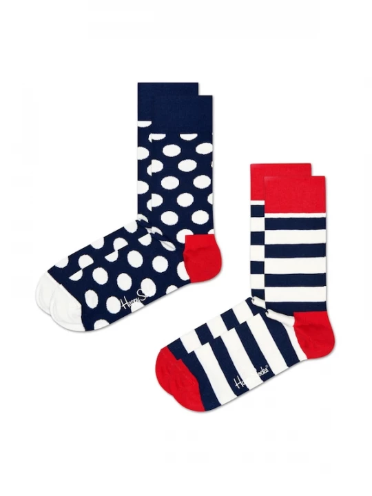 Foto van product Happy Socks Sokken '2-Pack Big Dot Socks' donkerblauw