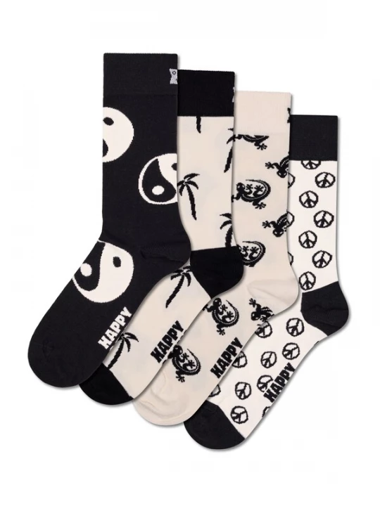 Foto van product Happy Socks Sokken beige / crème / zwart