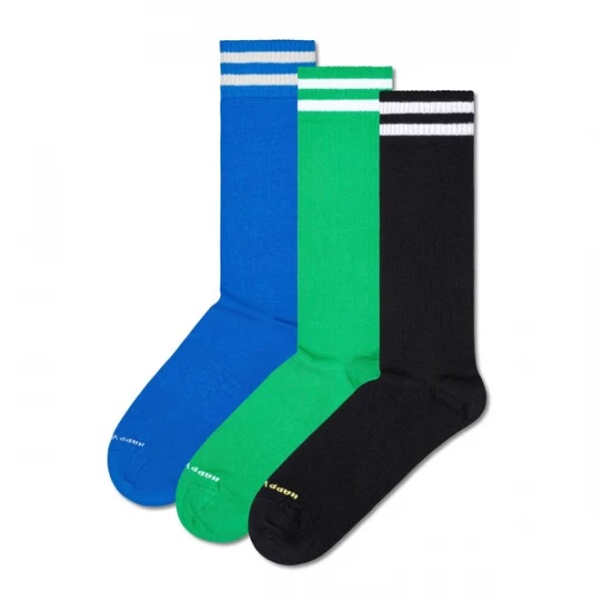 Foto van product Happy Socks Sokken blauw / groen / zwart / wit