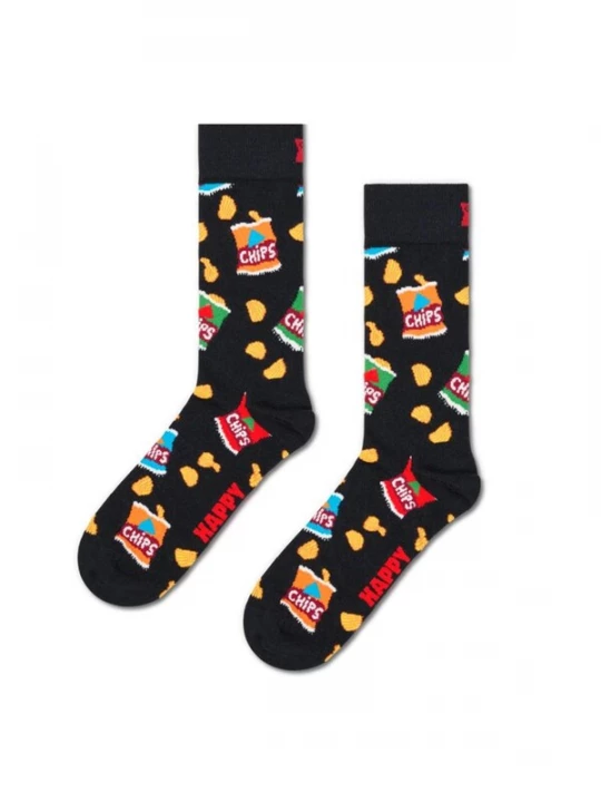 Foto van product Happy Socks Sokken 'Chips Bag Socks' zwart