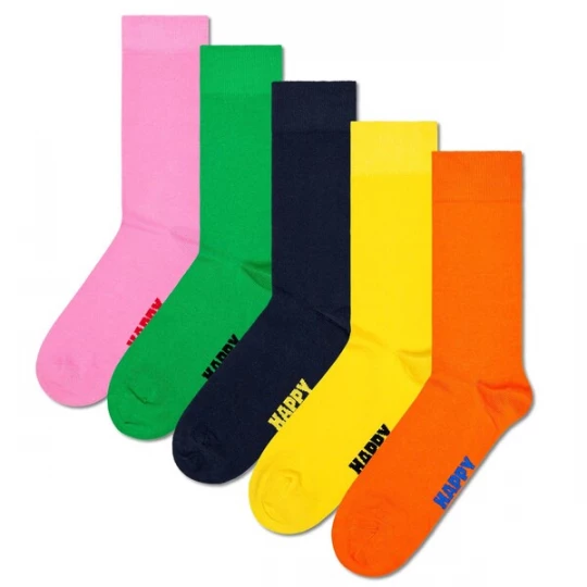Foto van product Happy Socks Sokken donkerblauw / geel / groen / oranje / lichtroze