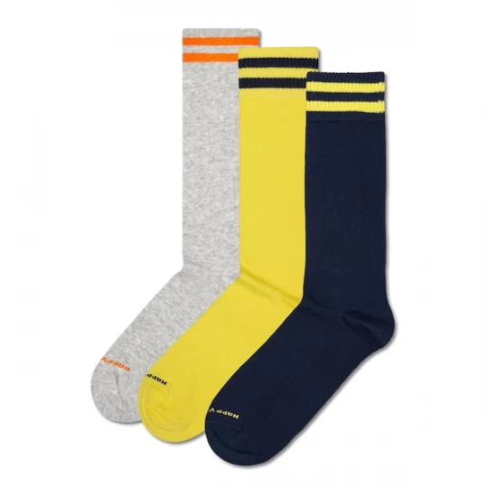 Foto van product Happy Socks Sokken geel / grijs / zwart