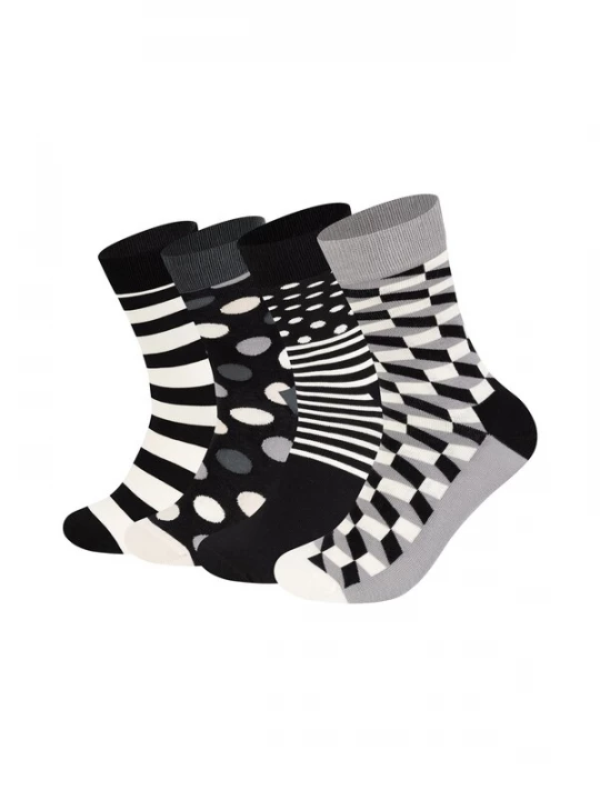 Foto van product Happy Socks Sokken grijs / zwart / wit