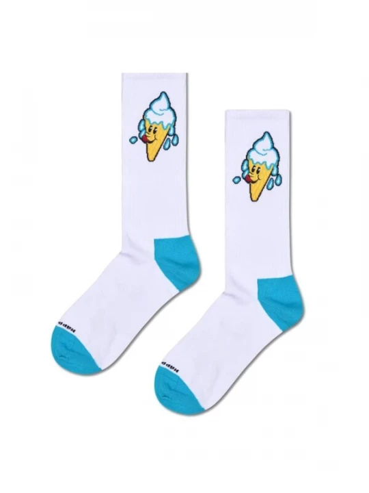 Foto van product Happy Socks Sokken 'Ice Cream Sneaker Sock White' wit