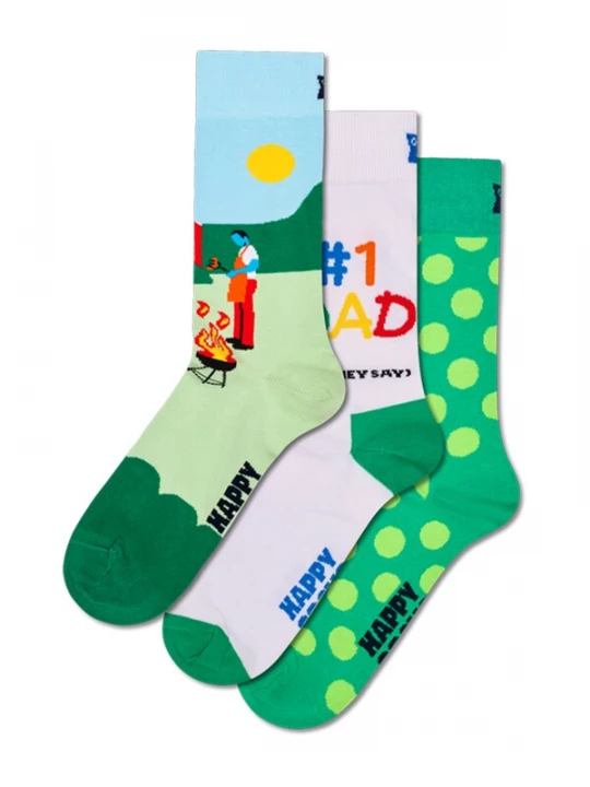 Foto van product Happy Socks Sokken limoen / lichtgroen / rood / wit