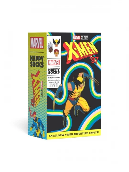 Foto van product Happy Socks Sokken 'Marvel 3-Pack Gift Set Yellow' gemengde kleuren