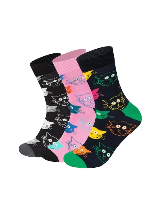 Foto van product Happy Socks Sokken navy / groen / lichtroze / zwart