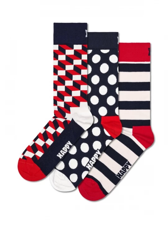 Foto van product Happy Socks Sokken navy / rood / wit