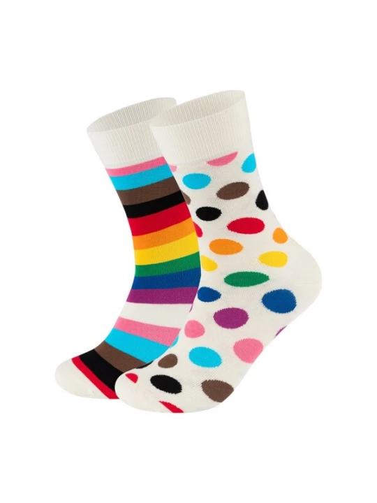 Foto van product Happy Socks Sokken 'Pride' blauw / rood / zwart / wit