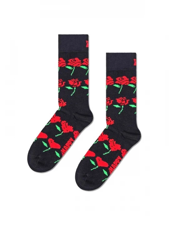Foto van product Happy Socks Sokken 'Rose Hearts Sock Black' gemengde kleuren