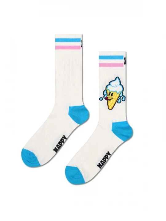 Foto van product Happy Socks Sokken 'Socken Ice Cream Sock White' wit