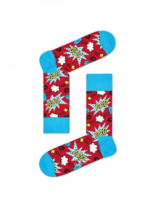 Foto van product Happy Socks Sokken 'Super Dad' gemengde kleuren