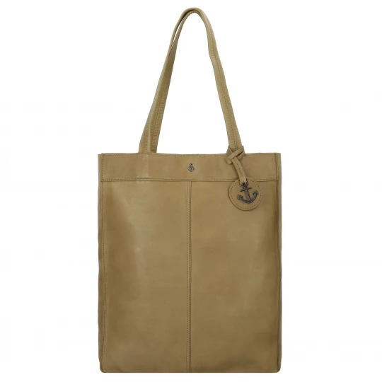Foto van product Harbour 2nd Shopper 'Anchor Love Elbe 1' olijfgroen