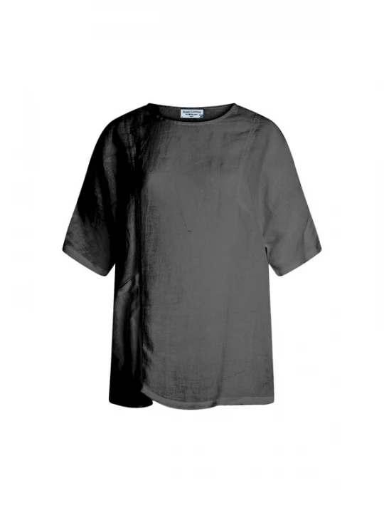 Foto van product Haris Cotton Blouse 'Curve' zwart