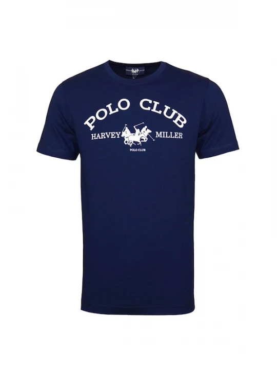 Foto van product HARVEY MILLER Shirt 'Club' donkerblauw / wit