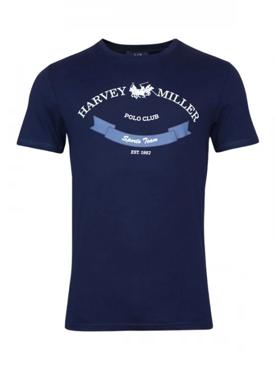 Foto van product HARVEY MILLER Shirt hemelsblauw / donkerblauw / wit