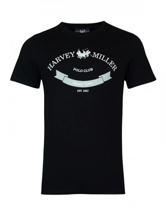 Foto van product HARVEY MILLER Shirt lichtblauw / zwart / wit