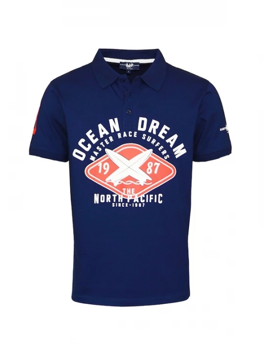 Foto van product HARVEY MILLER Shirt 'Ocean Dream' blauw