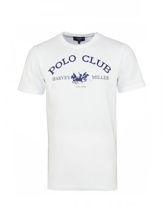 Foto van product HARVEY MILLER Shirt 'Polo Club' donkerblauw / wit