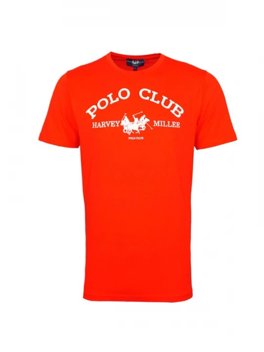 Foto van product HARVEY MILLER Shirt 'Polo Club' rood / wit